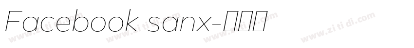Facebook sanx字体转换 Facebook sanx字体转换